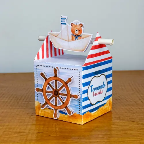 Kit Festa Personalizado Ursinho Marinheiro (20 Peças)