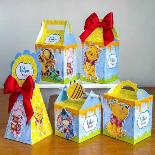 Kit Festa Personalizado Ursinho Pooh (20 Peças)