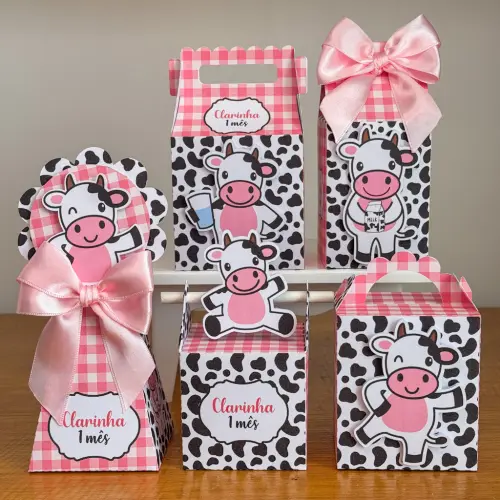 Kit Festa Personalizado Vaquinha (20 Peças)