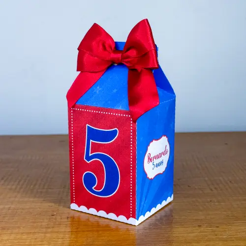 Kit Festa Personalizado Azul e Vermelho (20 Peças)