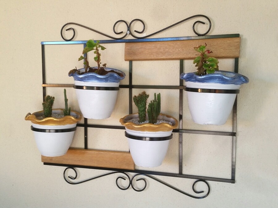 Treliça vertical, suporte para plantas
