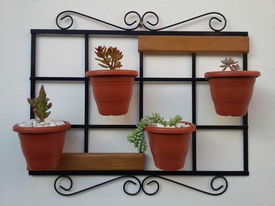 Treliça vertical, suporte para plantas