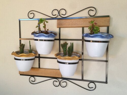 Treliça vertical, suporte para plantas
