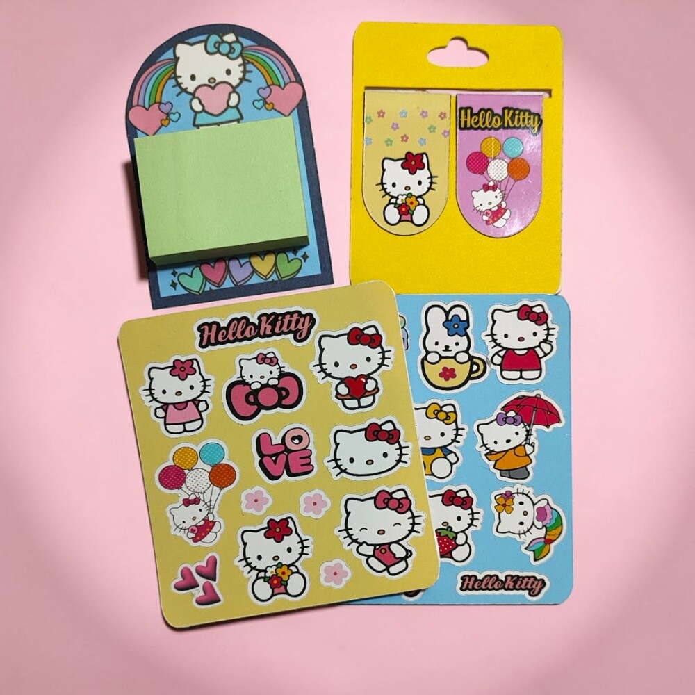Kit Lembrancinha com 10 Mini Ecobag Personalizada Hello Kitty