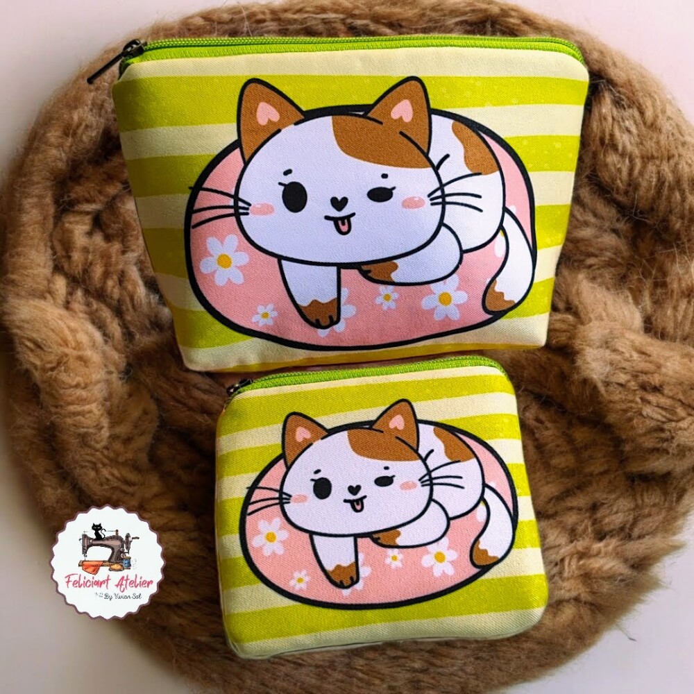 Necessaire Feminina Multiuso + Porta Batom – Coleção Cats