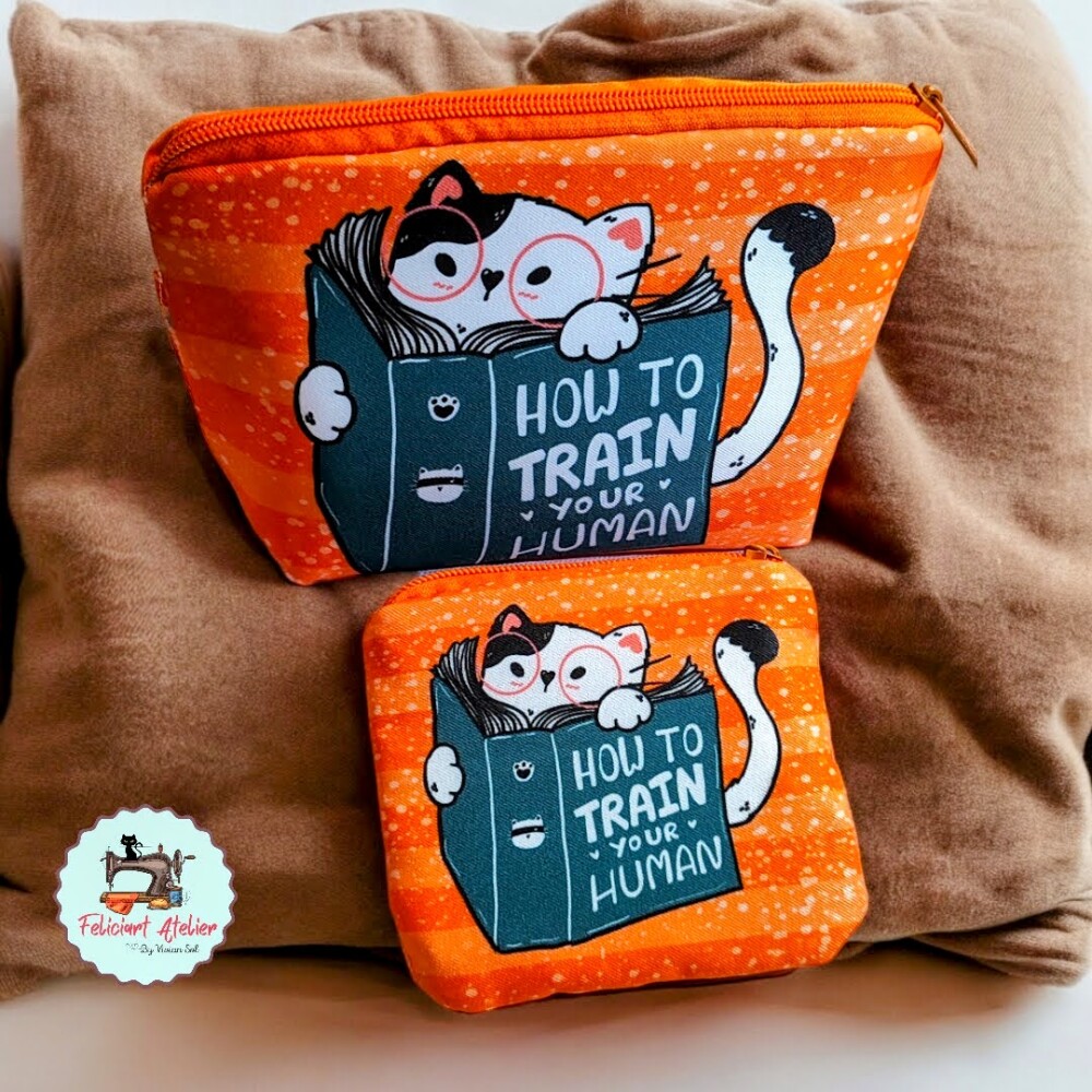Necessaire Feminina Multiuso + Porta Batom – Coleção Cats