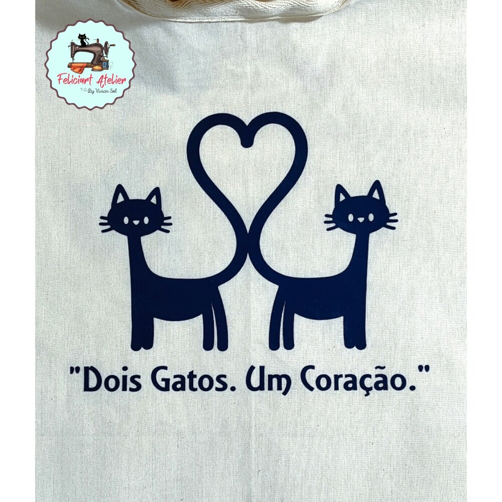 Bolsa Ecobag Modelo Tote 100%Algodão 38 cm x 36cm Artes Misticas