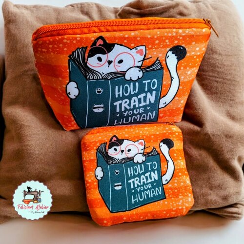 Necessaire Feminina Multiuso + Porta Batom – Coleção Cats