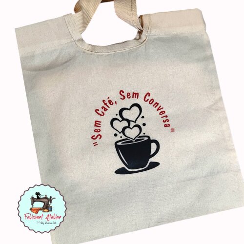 Bolsa Ecobag Modelo Tote 100%Algodão 38 cm x 36cm Artes Misticas