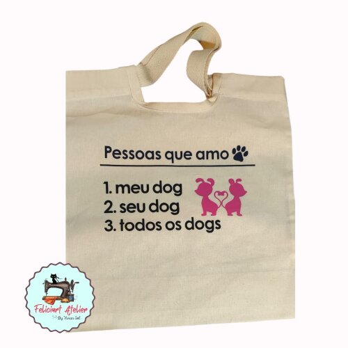 Bolsa Ecobag Modelo Tote 100%Algodão 38 cm x 36cm Artes Misticas