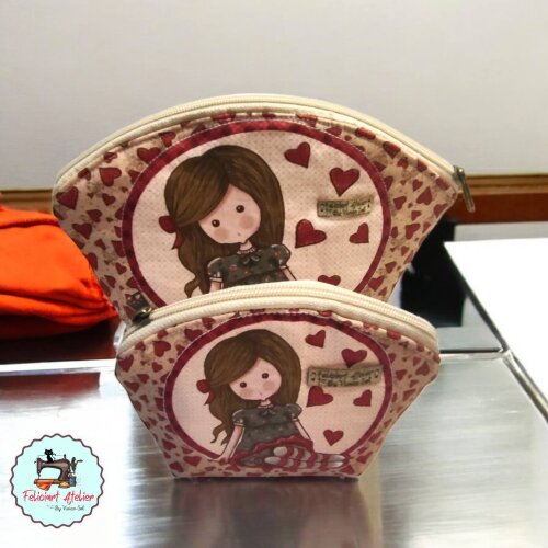 Kit 2 Necessaires Vintage Menina Moça – Fuxicos e Fricotes | A