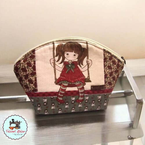 Kit 2 Necessaires Vintage Boneca – Estampa Fuxicos e Fricotes |