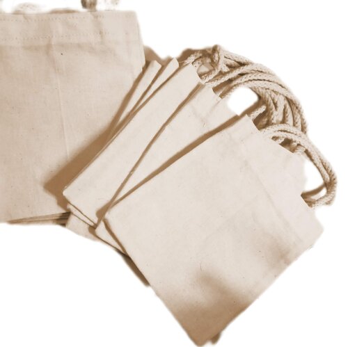 Kit Mini Ecobag 15 x 18cm Alça Trançada