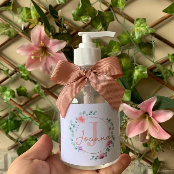 Alcool Gel 250ml Personalizado - Floral