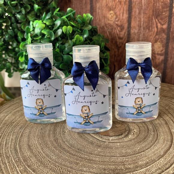 Alcool Gel 35 ml Personalizado com Lacinho
