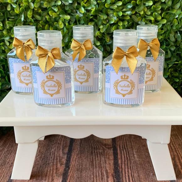Alcool Gel 35 ml Personalizado com Lacinho
