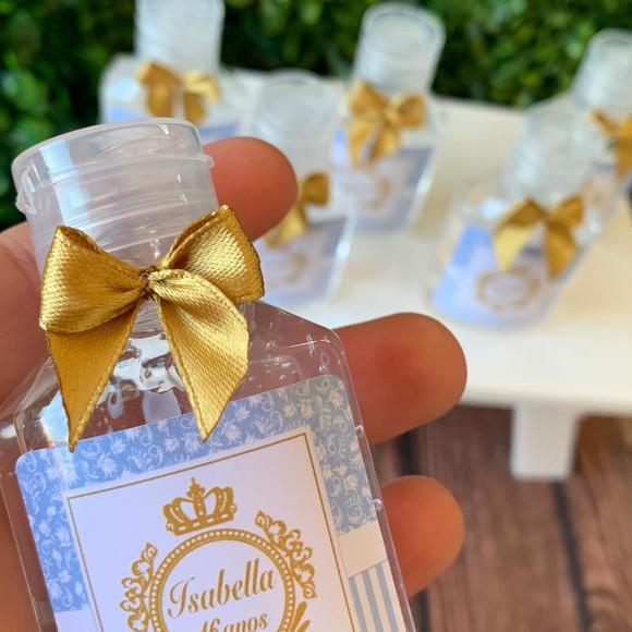 Alcool Gel 35 ml Personalizado com Lacinho
