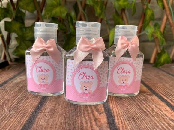 Alcool Gel 35 ml Personalizado com Lacinho