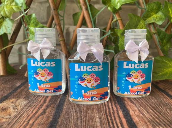 Alcool Gel 35 ml Personalizado com Lacinho