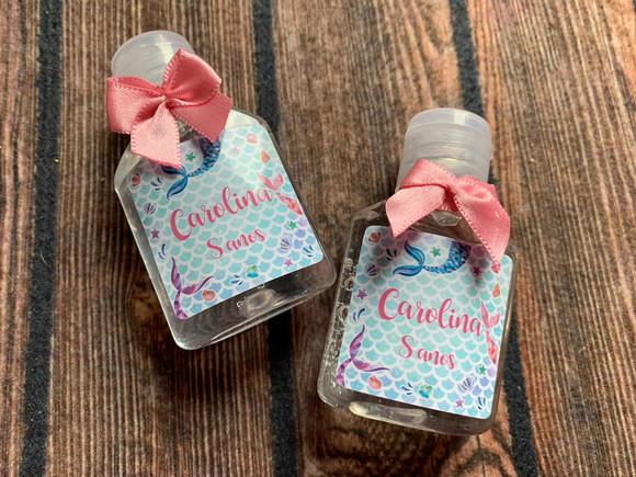 Alcool Gel 35 ml Personalizado com Lacinho