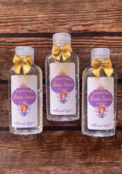 Alcool Gel 60 ml Personalizado com lacinho