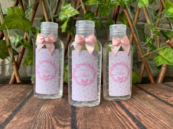 Alcool Gel 60 ml Personalizado com lacinho
