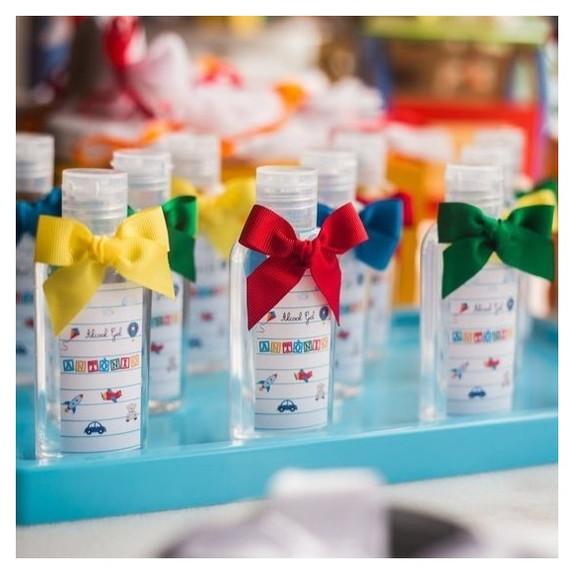 Alcool Gel 60 ml Personalizado Laço de Fita Gorgurão