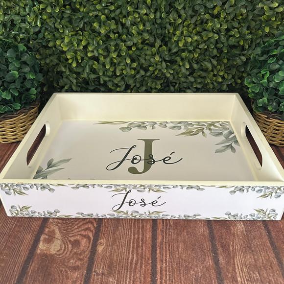 Bandeja mdf Personalizada - G 30x22x5cm - Folhagem