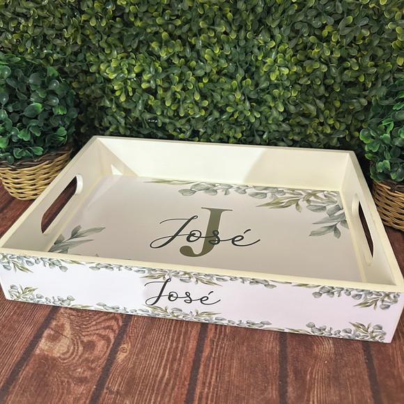 Bandeja mdf Personalizada - G 30x22x5cm - Folhagem