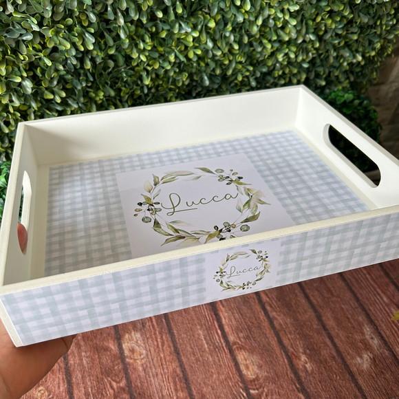 Bandeja mdf Personalizada - G 30x22x5cm -folhagem