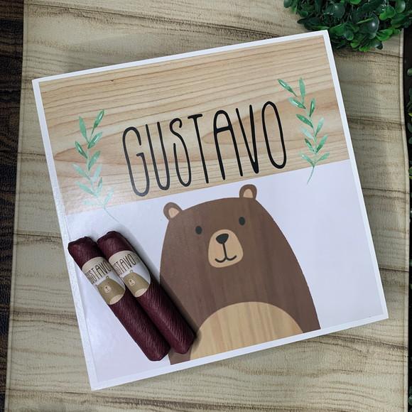 Caixa Luxo + 35 Charutos de Chocolate Recheados Urso