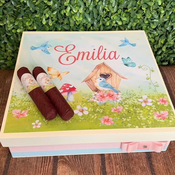 Caixa Luxo + 50 Charutos de Chocolate Recheados