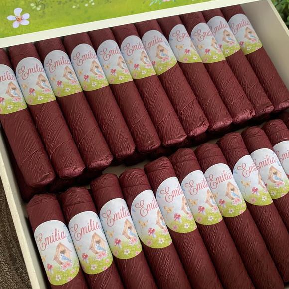 Caixa Luxo + 50 Charutos de Chocolate Recheados
