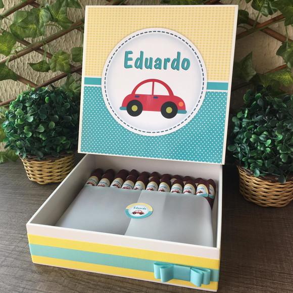 Caixa luxo + 60 Charutos de Chocolate Recheados