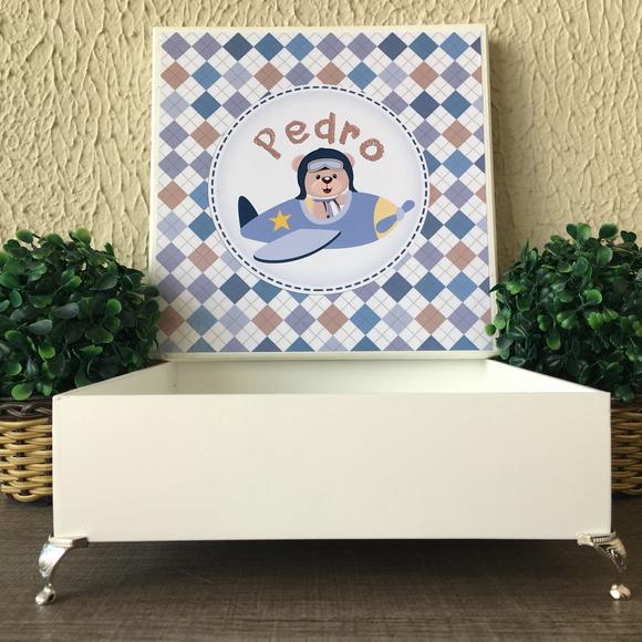Caixa MDF Personalizada - Modelo SIMPLES COM PEZINHOS