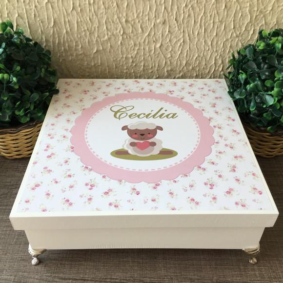 Caixa MDF Personalizada - Modelo SIMPLES COM PEZINHOS