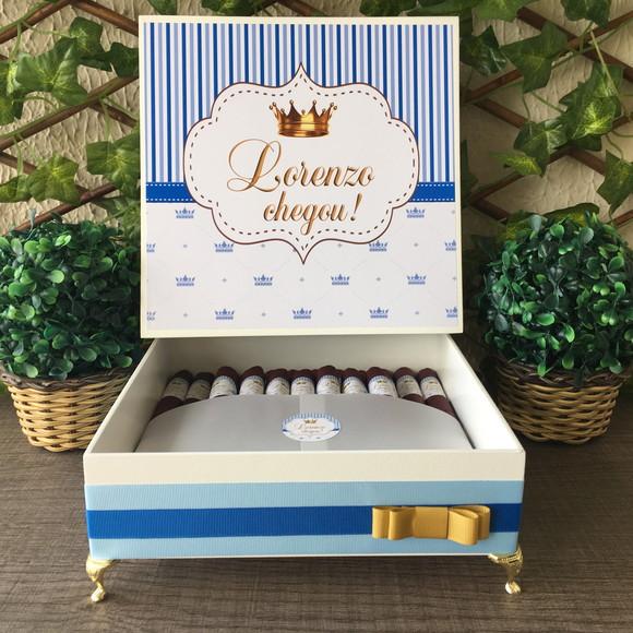 Caixa Premium + 30 Charutos de Chocolate Recheados