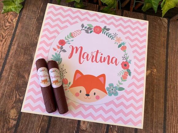 Caixa Simples + 30 Charutos de Chocolate Recheados