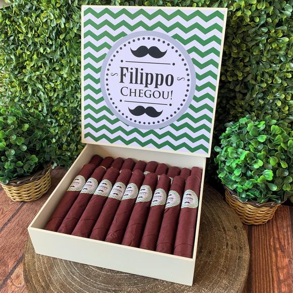 Caixa Simples + 40 Super Charutos Chocolate Mustache