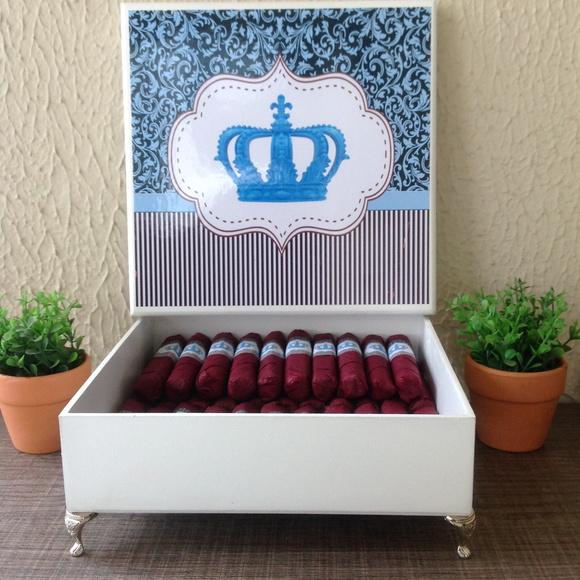 Charutos Chocolate Coroa Rosa Azul