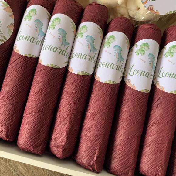 Charutos de Chocolate ao Leite Avulso Personalizados
