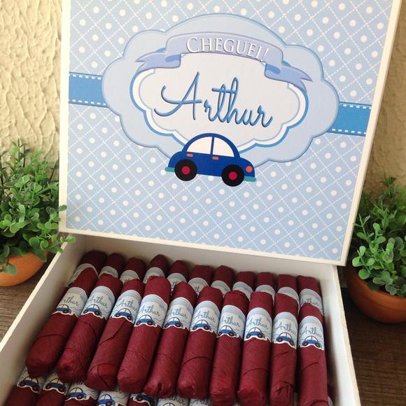 Charutos de Chocolate ao Leite Recheados Carrinho
