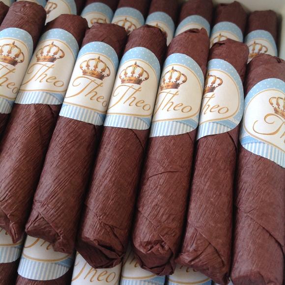 Charutos de Chocolate Recheados