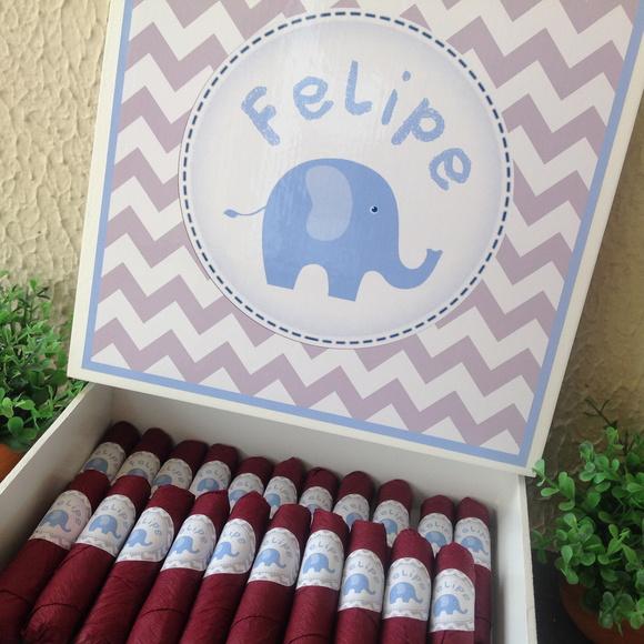 Charutos de Chocolate Recheados Chevron
