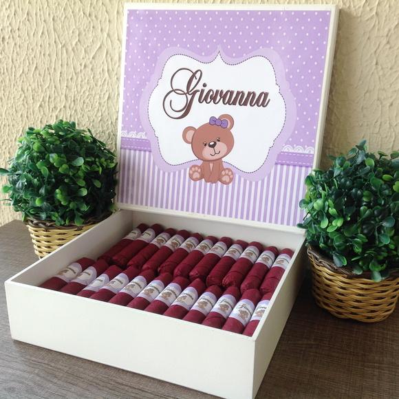 Charutos de Chocolate Recheados Ursinha