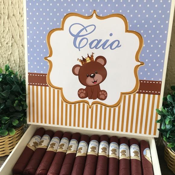 Charutos de Chocolate Recheados Ursinho