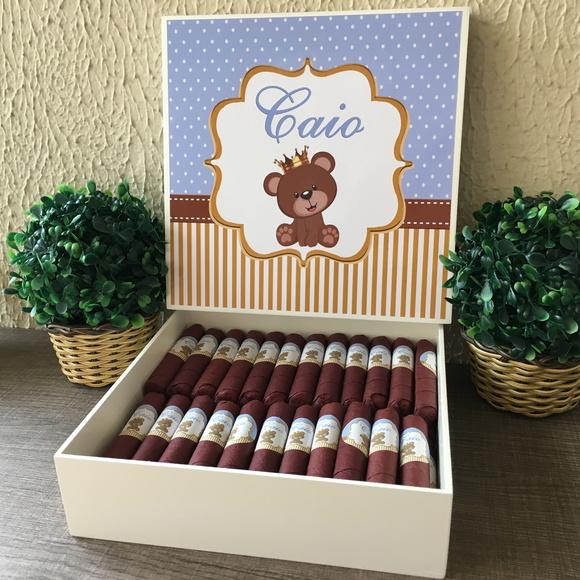 Charutos de Chocolate Recheados Ursinho