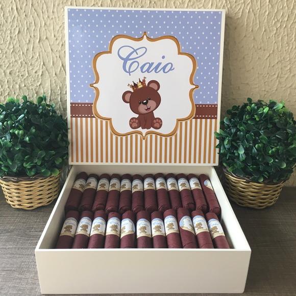 Charutos de Chocolate Recheados Ursinho