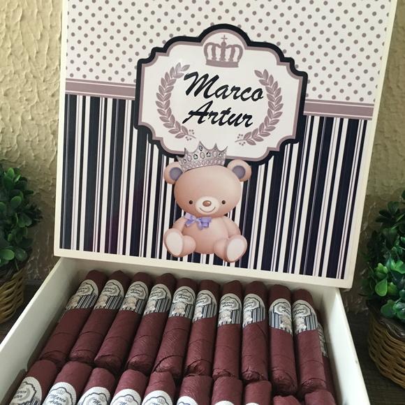 Charutos de Chocolate Recheados Ursinho