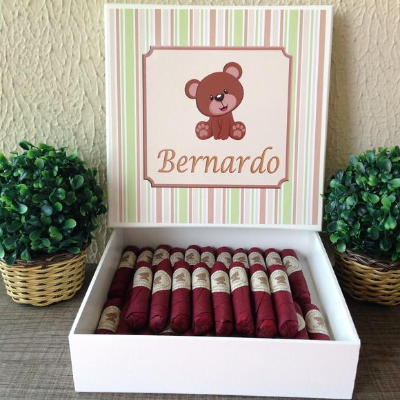 Charutos de Chocolate Recheados Ursinho